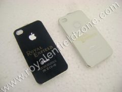 I-PHONE 4/4S BLACK-WHITE ROYAL ENFIELD PANNEL