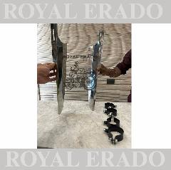 Royal Enfield Super Meteor 650 wind deflector in stainless steel
