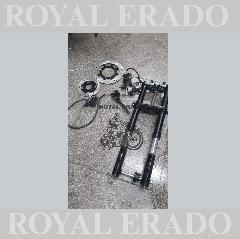 Royal Enfield front fork for 150 number tire with disc and rear disc kit