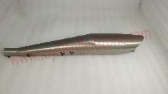 Royal erado 304 grade ss stainless steel shark exhaust for royal enfield cl