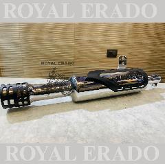 Royal Enfield classic 350cc Indore silencer with plate in chrome