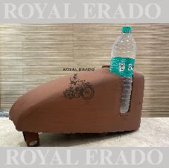 Royal Enfield Harley 883 style peanut bobber tank with bottle holder