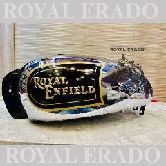 Royal Enfield classic style chrome black tank for Electra Standard and