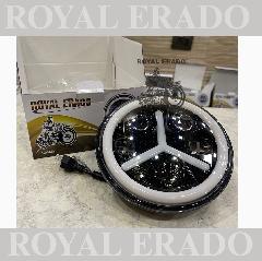 Royal Erado Mercedes head light 110 watt for Royal Enfield Reborn Classic E
