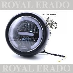 Royal Enfield avenger thunderbird complete head light with led projector