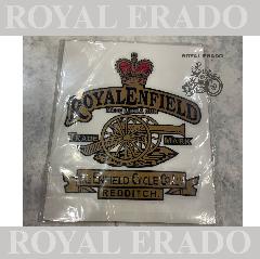 Royal Enfield made like a gun sticker 2 peace's for Classic Standard