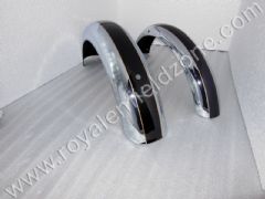 FRONT AND REAR MUDGUARDS NEW MODEL IN CHROME -BLACK