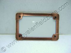 NUMBER PLATE WITH COPPER COLOUR BEEDING