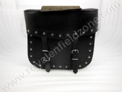 SQUARE SADDLE BAG LEATHER WITH RIVETS TYPE 2