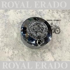 Royal enfield brass chromed delco cap point cover with lion face