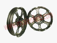6 spoke alloy wheel front 19