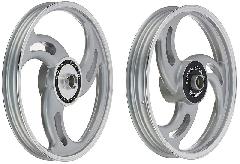 ROYAL ERADO 3 Spokes silver Alloy Wheel for STANDARD ABS Royal-Enfield Bull